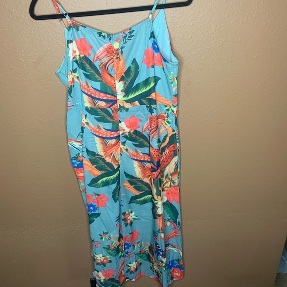 Drawstring Front Ruffle Trim Cami Dress - Picture 5 of 7